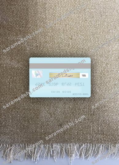Monaco Barclays Bank PLC visa debit card photolook back